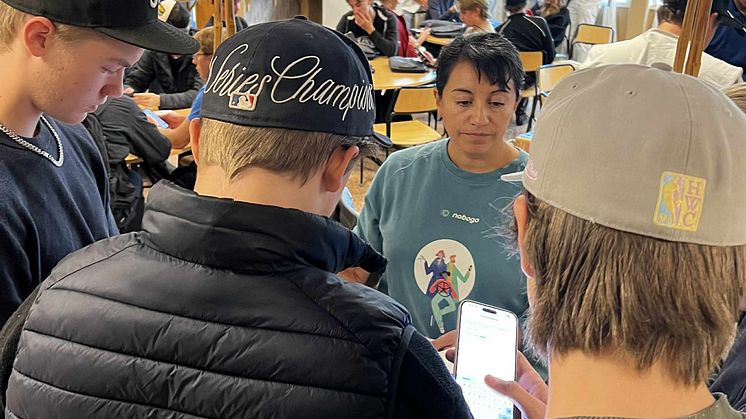 Nabogo besöker gymnasieskola i Malung
