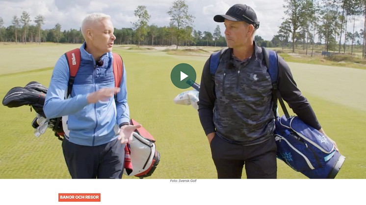 Svensk Golf webb screenshot