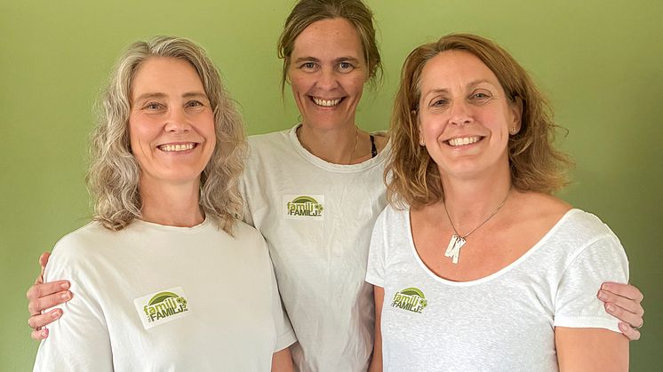 Anna-Karin Andersson, Anna Pella och Lotta Frécon. Foto: FUB