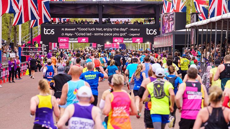 Löpare under TCS London Marathon