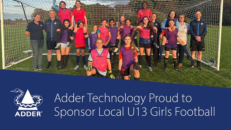 Adder Sponsors Local U13 Girls Football