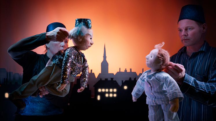 Bild från dockteatern Skymningslandet med Dockteatern Tittut