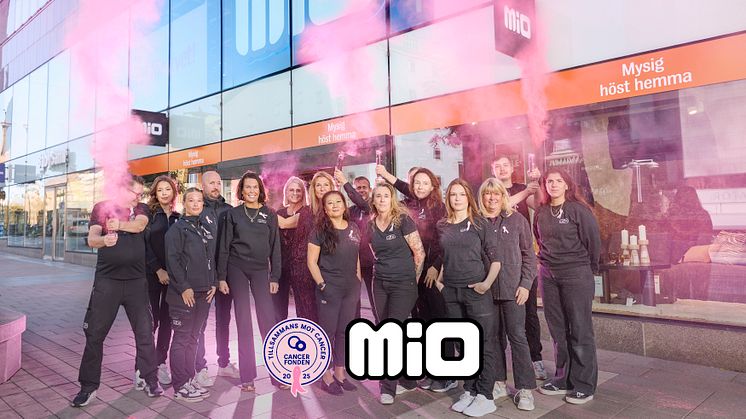 Mio huvudpartner till Cancerfondens Rosa Bandet-kampanj 2025