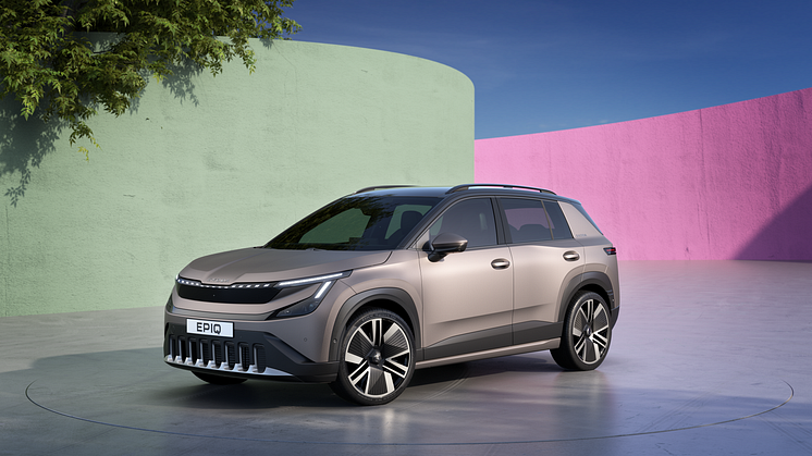 Den helt nye Škoda Epiq præsenteret som show car på IAA 2025.
