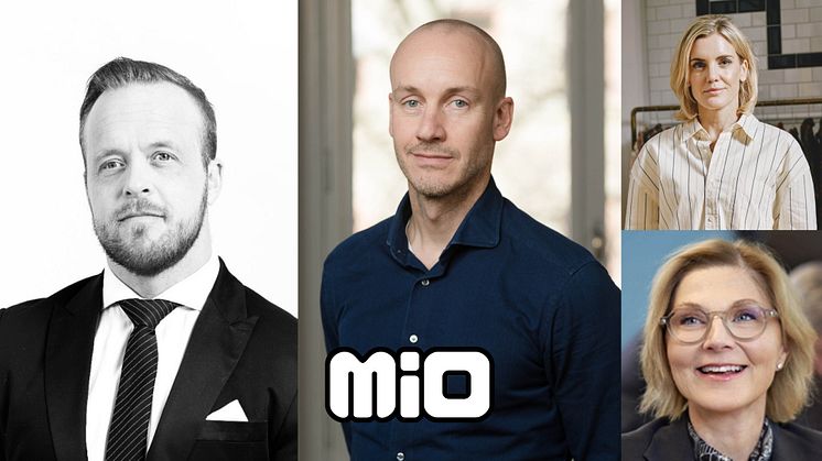 Bilden innehåller porträttbilder på Fredrik Franzén, Martin Lindkvist, Sophie Öhrström och Suanne Ekblom