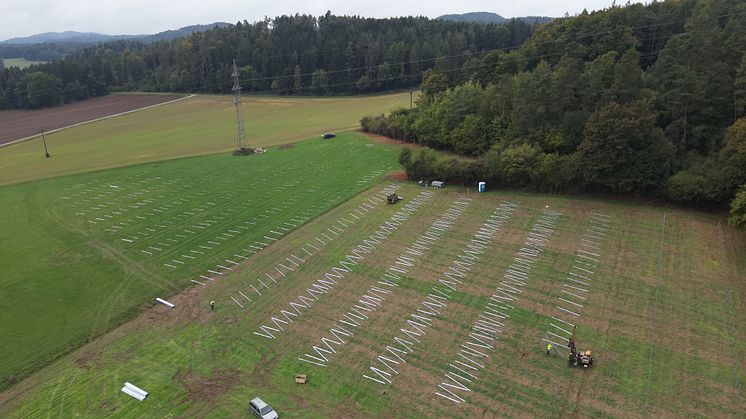 Auf 4,6 Hektar wird nahe Kürmreuth ein neuer Photovoltaikpark der Bayernwerk Natur entstehen.