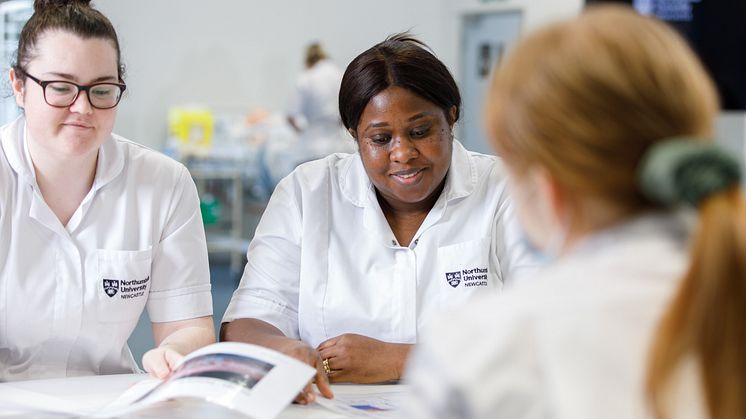Northumbria University nursing students