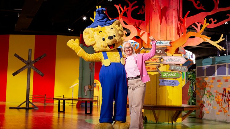 Bamse och Heléne Lloyd, vd, Funnys Äventyr.