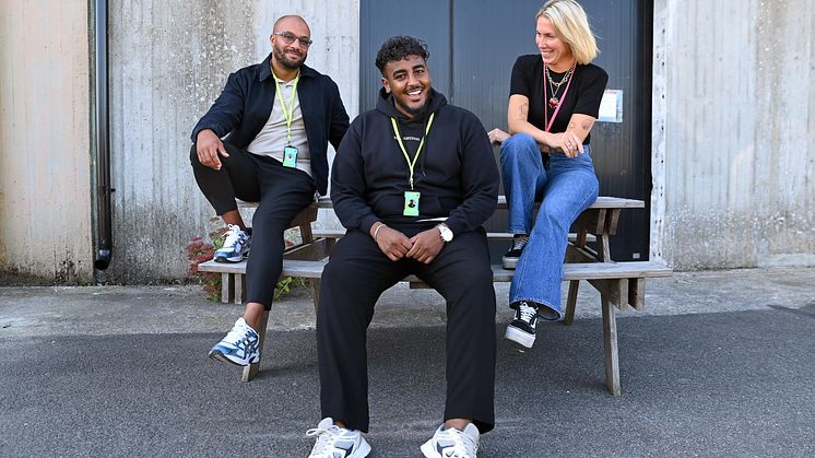 Tim Omorogieva, Eyobel Samson och Emelie Nylander från Youngstival