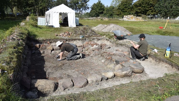 Ausgrabungen an der Burgruine Glambek im September 2025