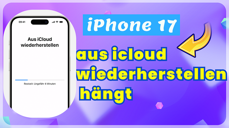 iPhone 17 aus icloud wiederherstellen hängt