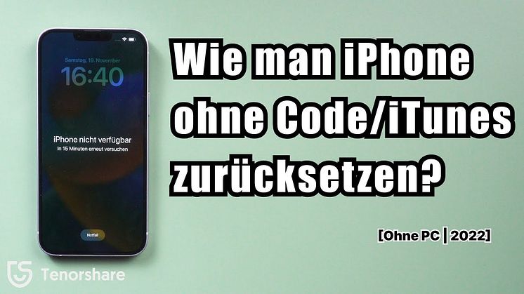 ipad zurücksetzen ohne code