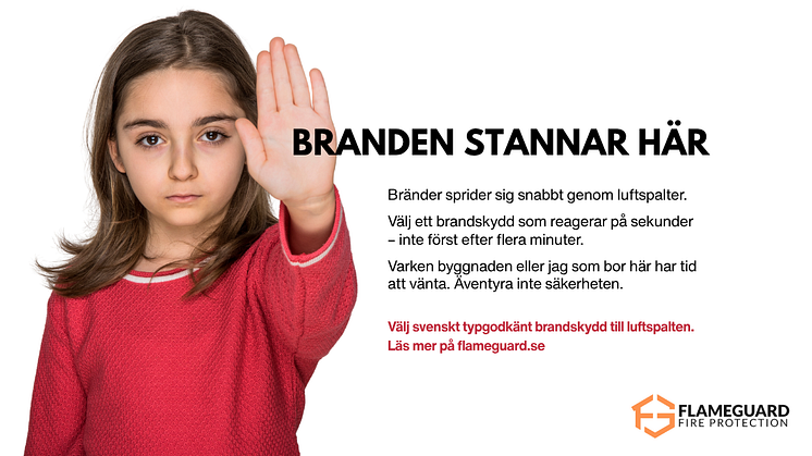 BrandShield EI och Brandnätet INCA WFS net® – Sveriges enda typgodkända brandskydd för luftspalter i fasad och takfot
