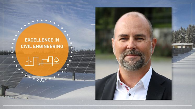 Mikael Hallgren tilldelas utmärkelsen Excellence in Civil Engineering 2025.