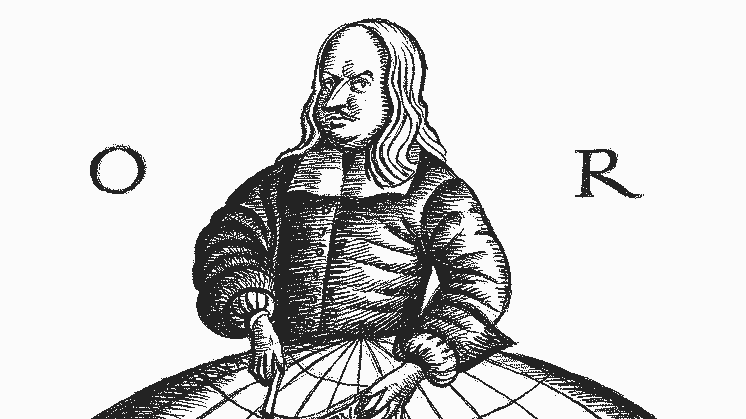 En äldre tecknad bild av Olof Rudbeck.