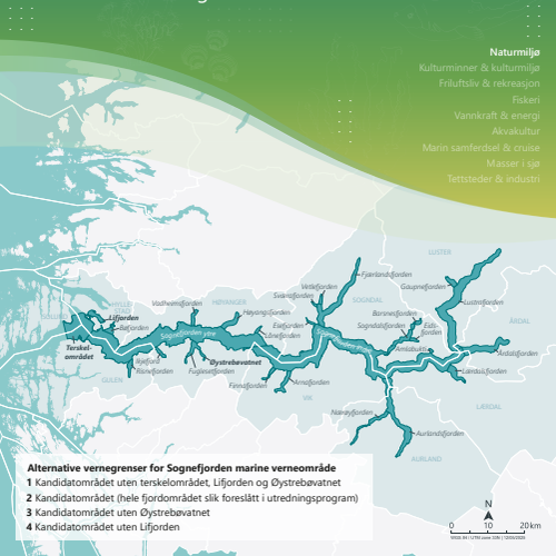 Faktaark KU marint vern Sognefjorden - Naturmiljø