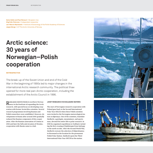 Arctic science 30 years of Norwegian–Polish cooperation - Framforum 2024_spreads.pdf