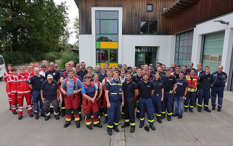 Hochwassertraining bei der LEW in Gersthofen