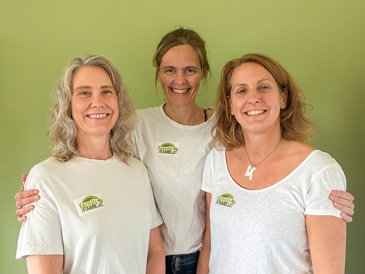 Anna-Karin Andersson, Anna Pella och Lotta Frécon. Foto: FUB