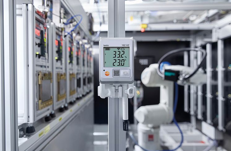 testo 162 H2 datalogger i serverrum
